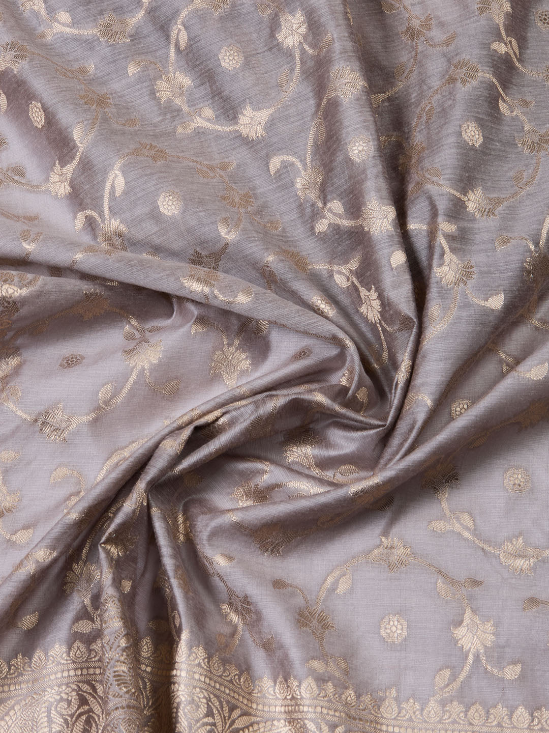 Woven Chanderi Unstitched Suit With Dupatta