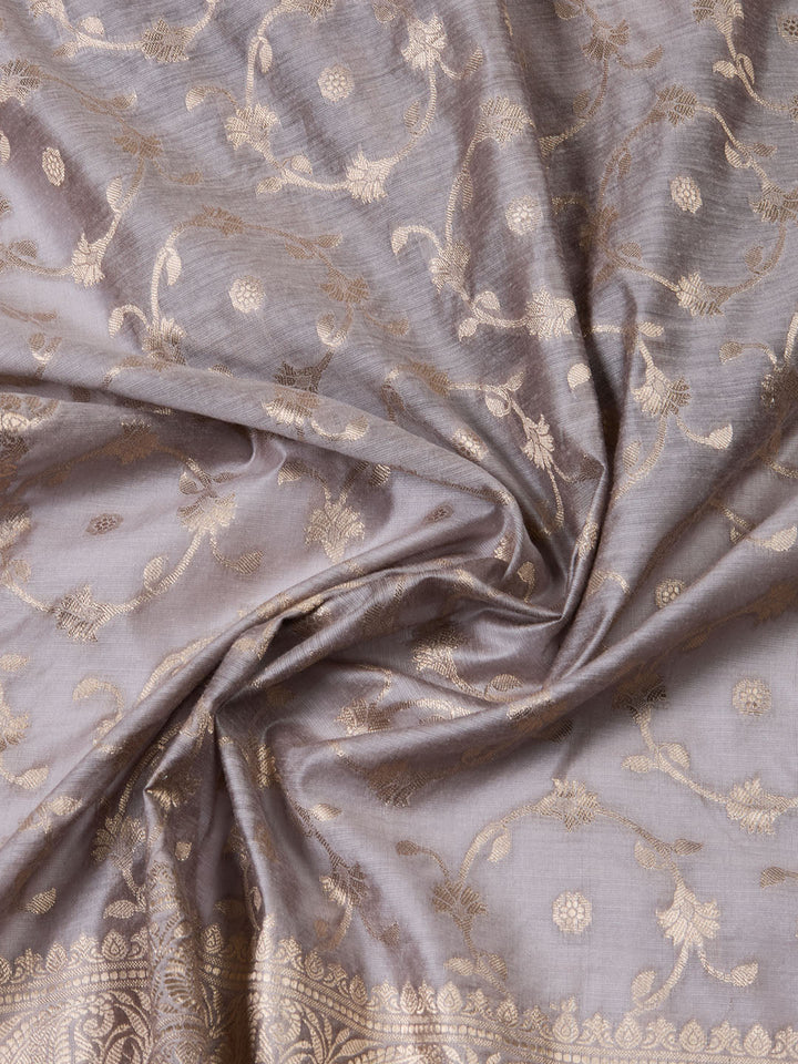 Woven Chanderi Unstitched Suit With Dupatta