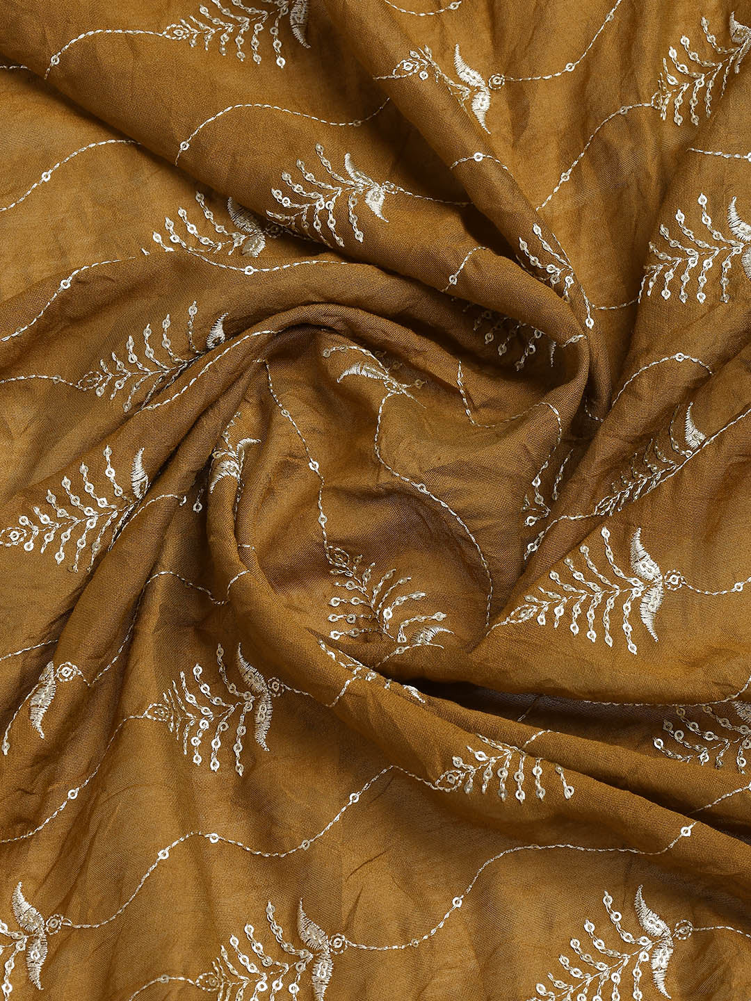 Neck Embroidered Cotton Blend Unstitched Suit Piece With Dupatta