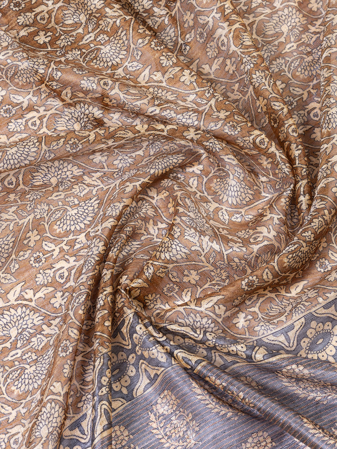 Neck Embroidered Chanderi Unstitched Suit With Dupatta