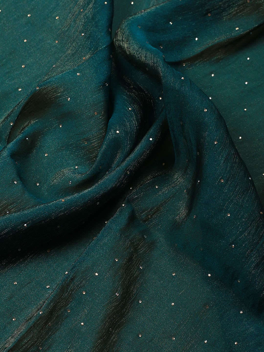 Embroidered Chinon Unstitched Suit With Dupatta