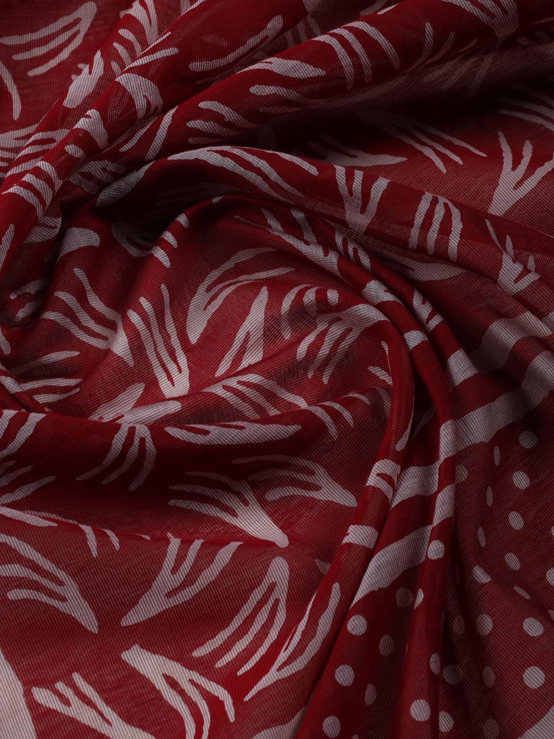 Printed Cotton Blend Unstitched Suit With Dupatta