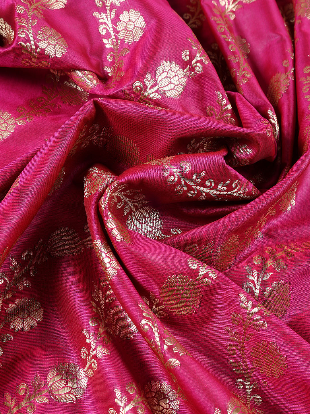 Woven Chanderi Unstitched Suit Piece With Dupatta