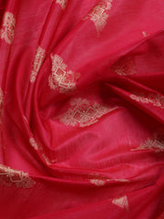 Woven Banarasi Chanderi Unstitched Suit With Dupatta