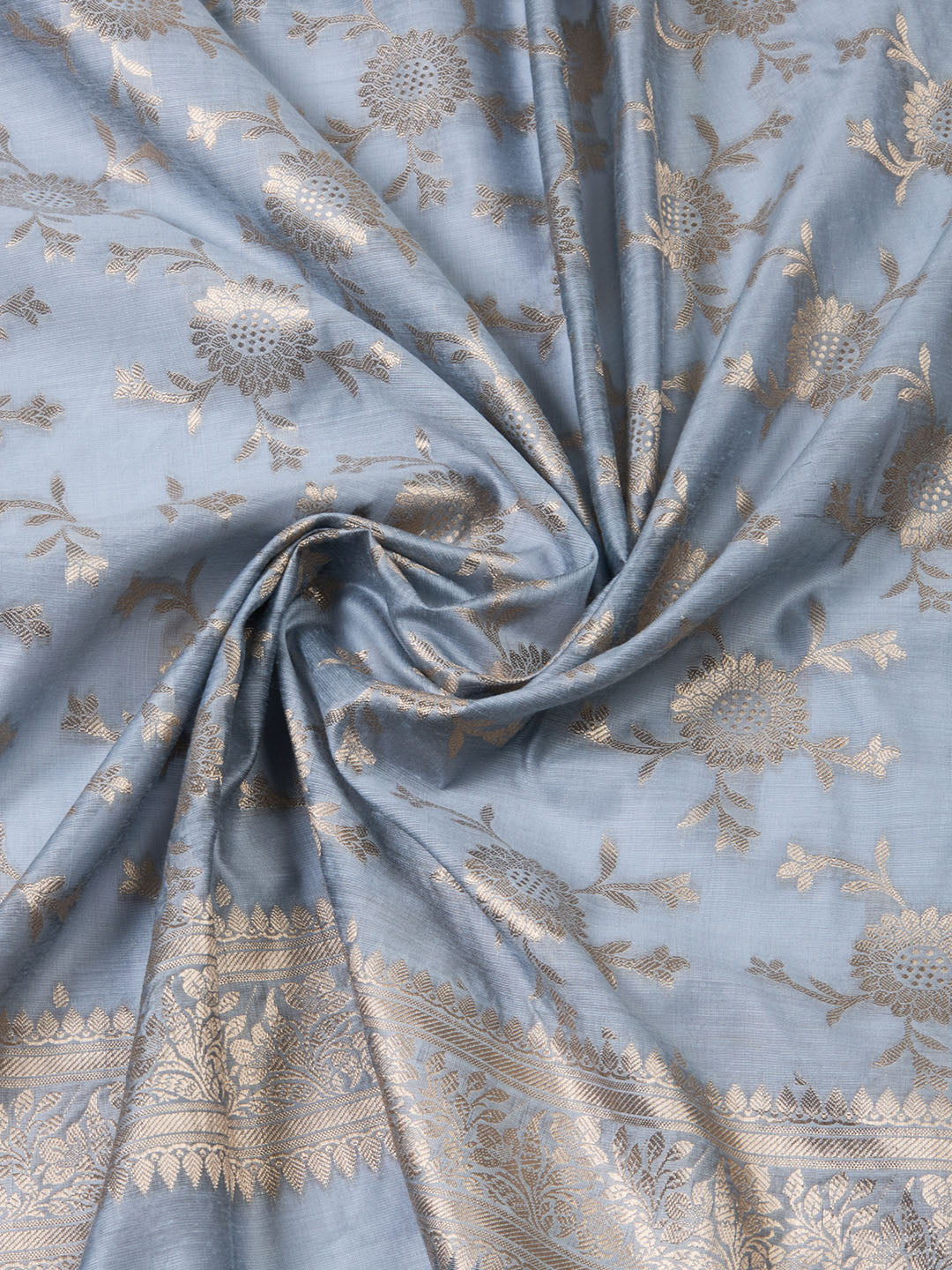 Woven Chanderi Unstitched Suit With Dupatta