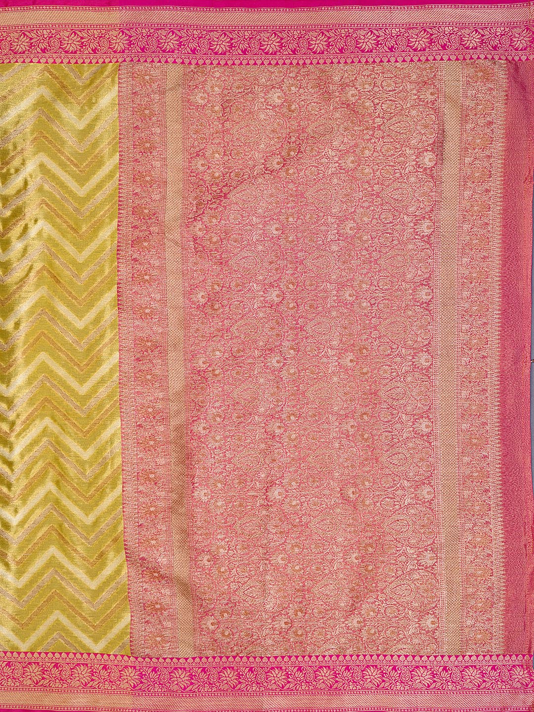 Zari Jaal Cotton Woven Saree