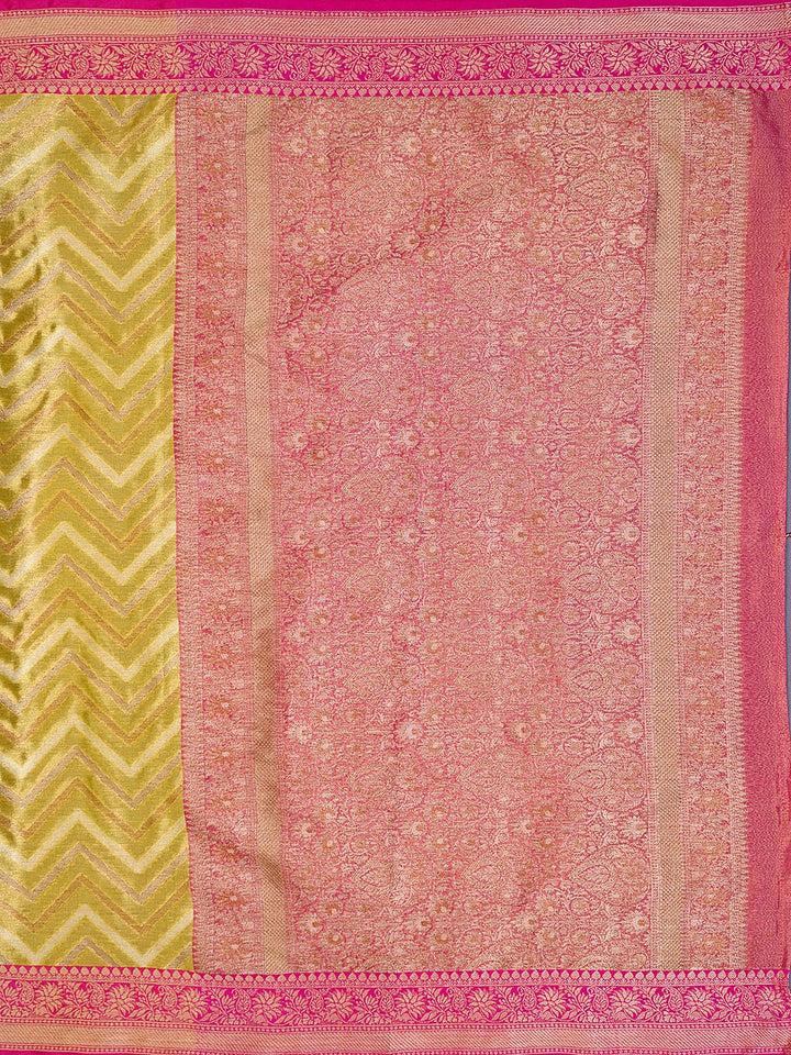 Zari Jaal Cotton Woven Saree