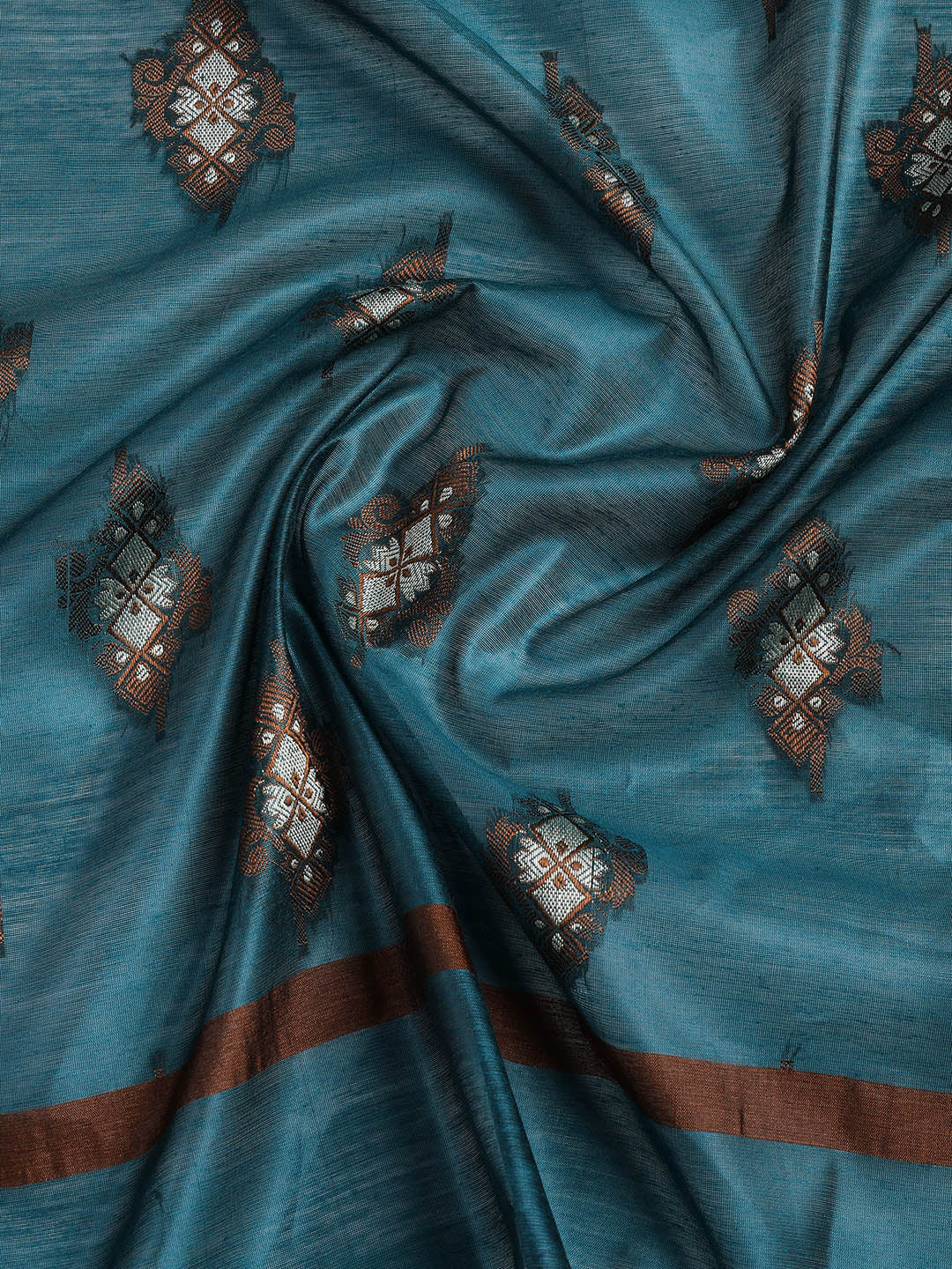 Woven Chanderi Unstitched Suit With Dupatta