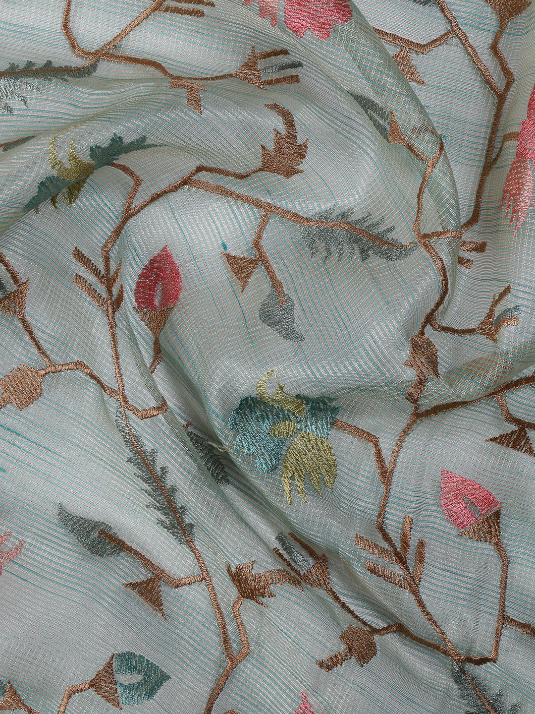 Woven Tissue Unstitched Suit With Dupatta