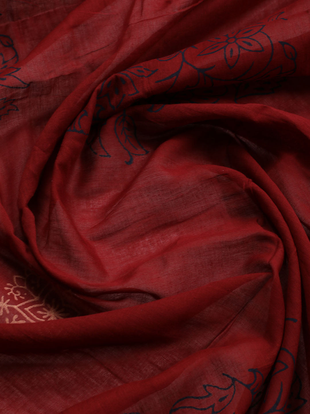 Printed Cotton Blend Unstitched Suit Piece With Dupatta