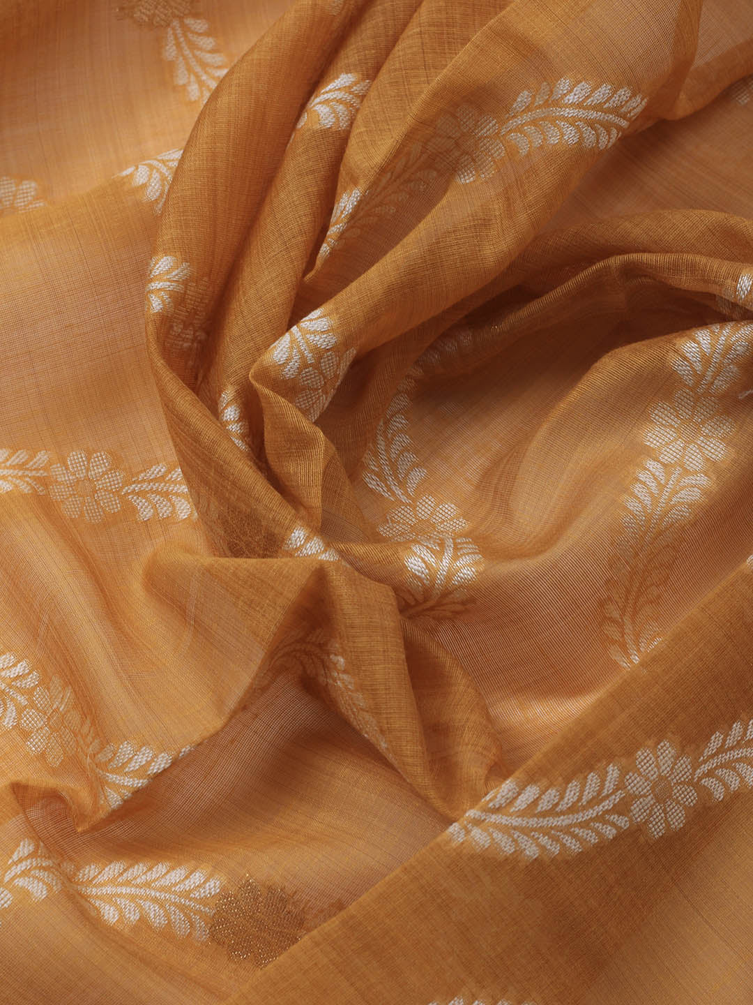 Neck Embroidered Chanderi Unstitched Suit With Dupatta
