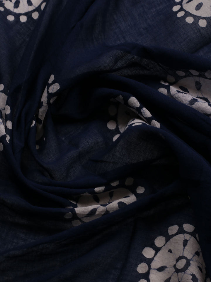 Printed Cotton Blend Unstitched Suit With Dupatta
