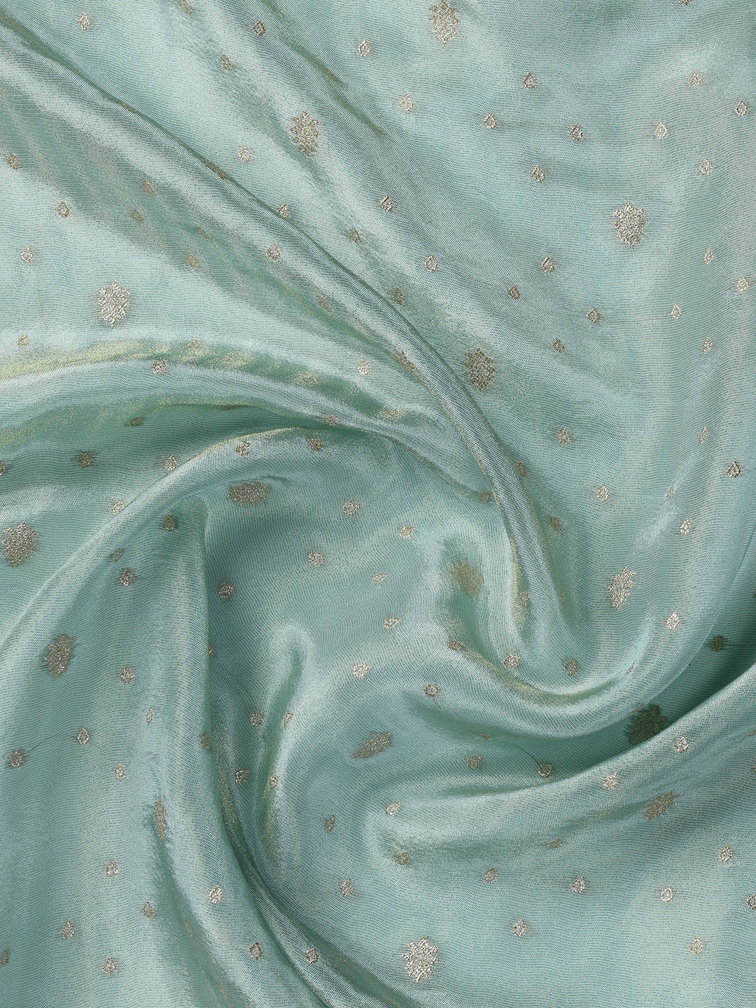 Embroidered Art Silk Unstitched Suit Piece With Dupatta