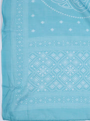 Neck Work Cotton Blend Unstitched Suit With Dupatta