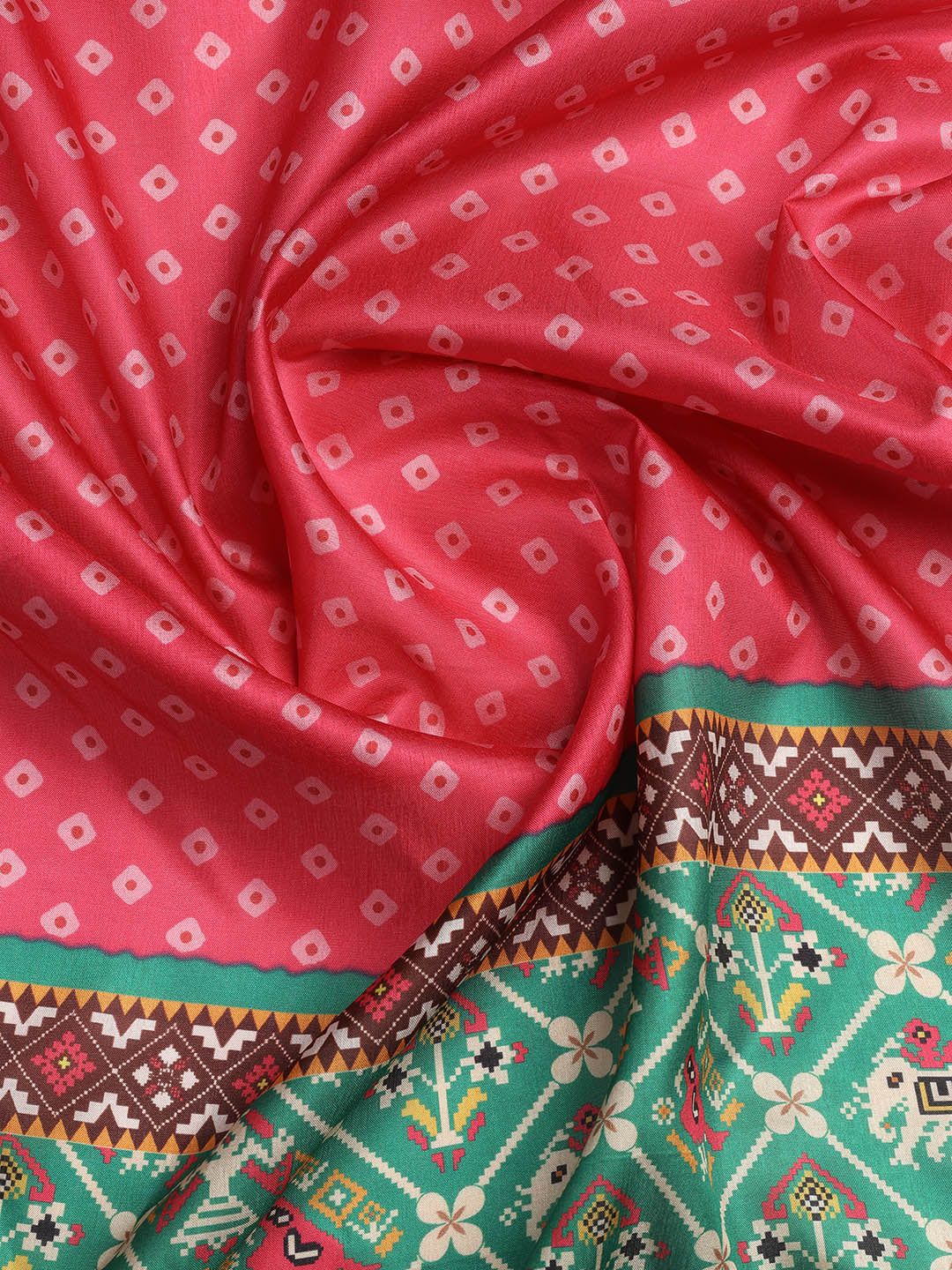 Cotton Blend Unstitched Suit Piece With Dupatta