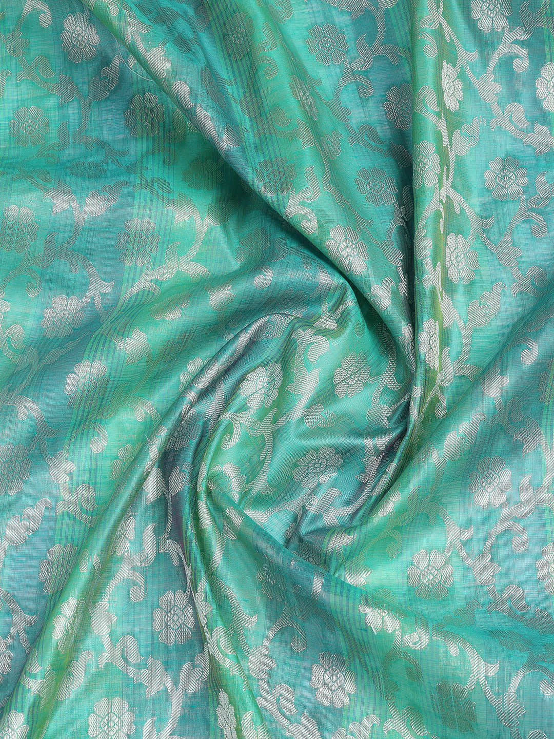 Woven Chanderi Unstitched Suit With Dupatta