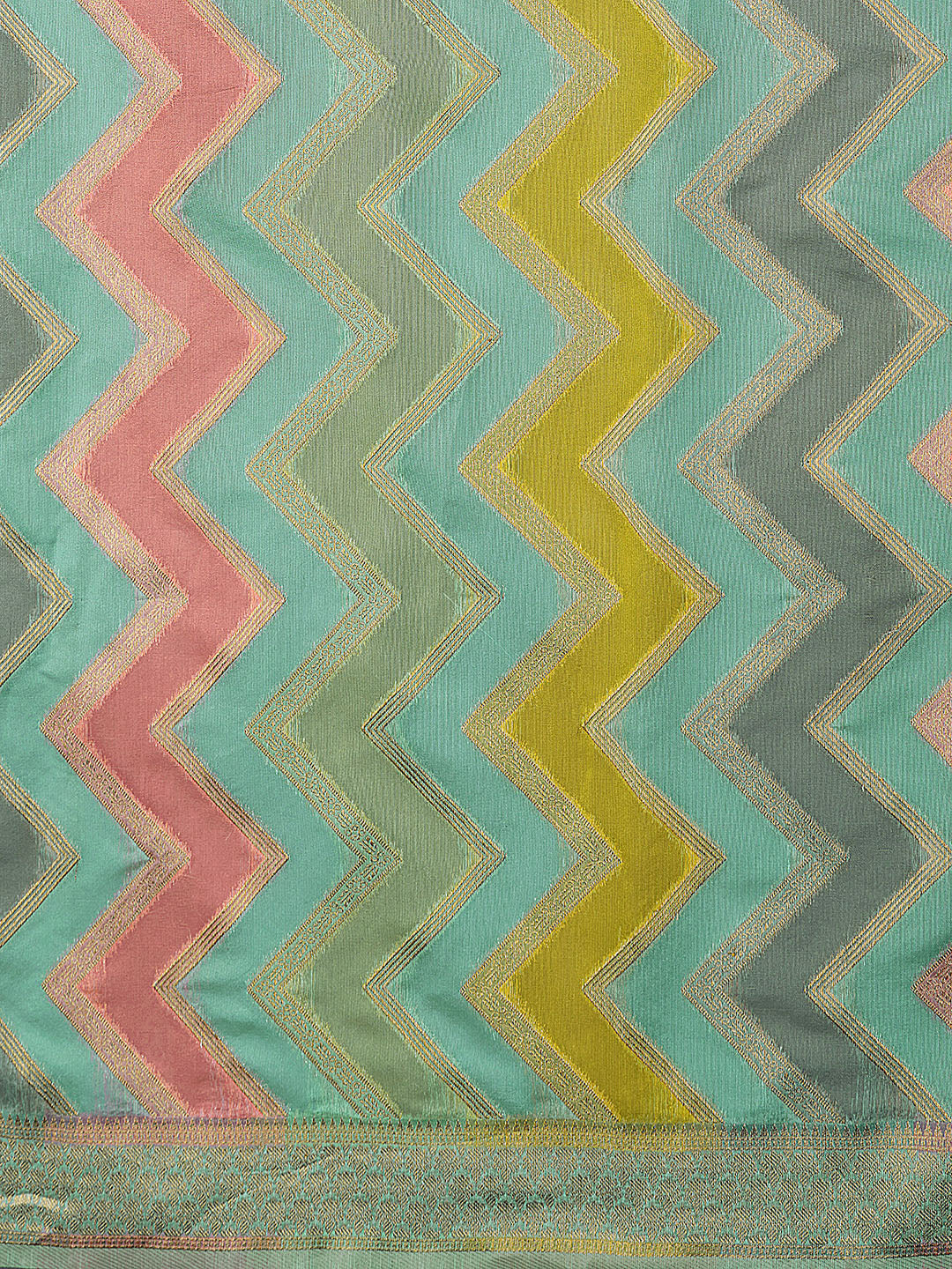 Zari Jaal Cotton Woven Saree