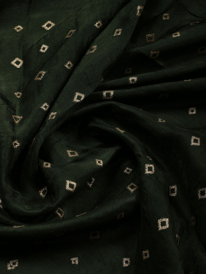 Woven Chanderi Unstitched Suit Piece With Dupatta