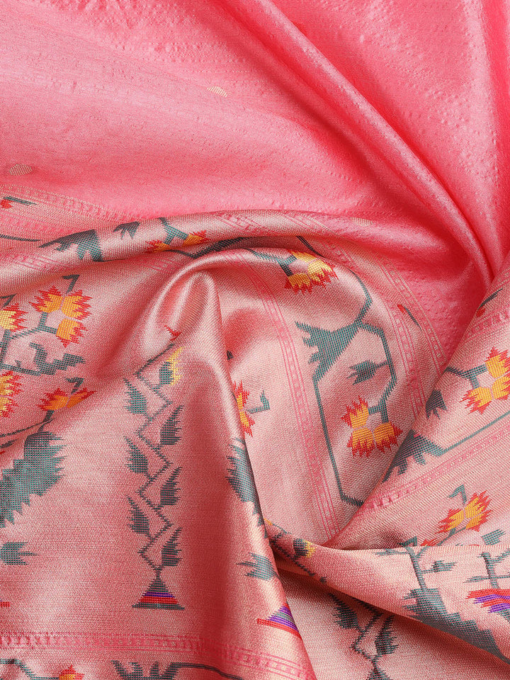 Woven Chanderi Unstitched Suit Piece With Dupatta
