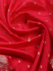 Woven Art Silk Unstitched Suit Piece With Dupatta