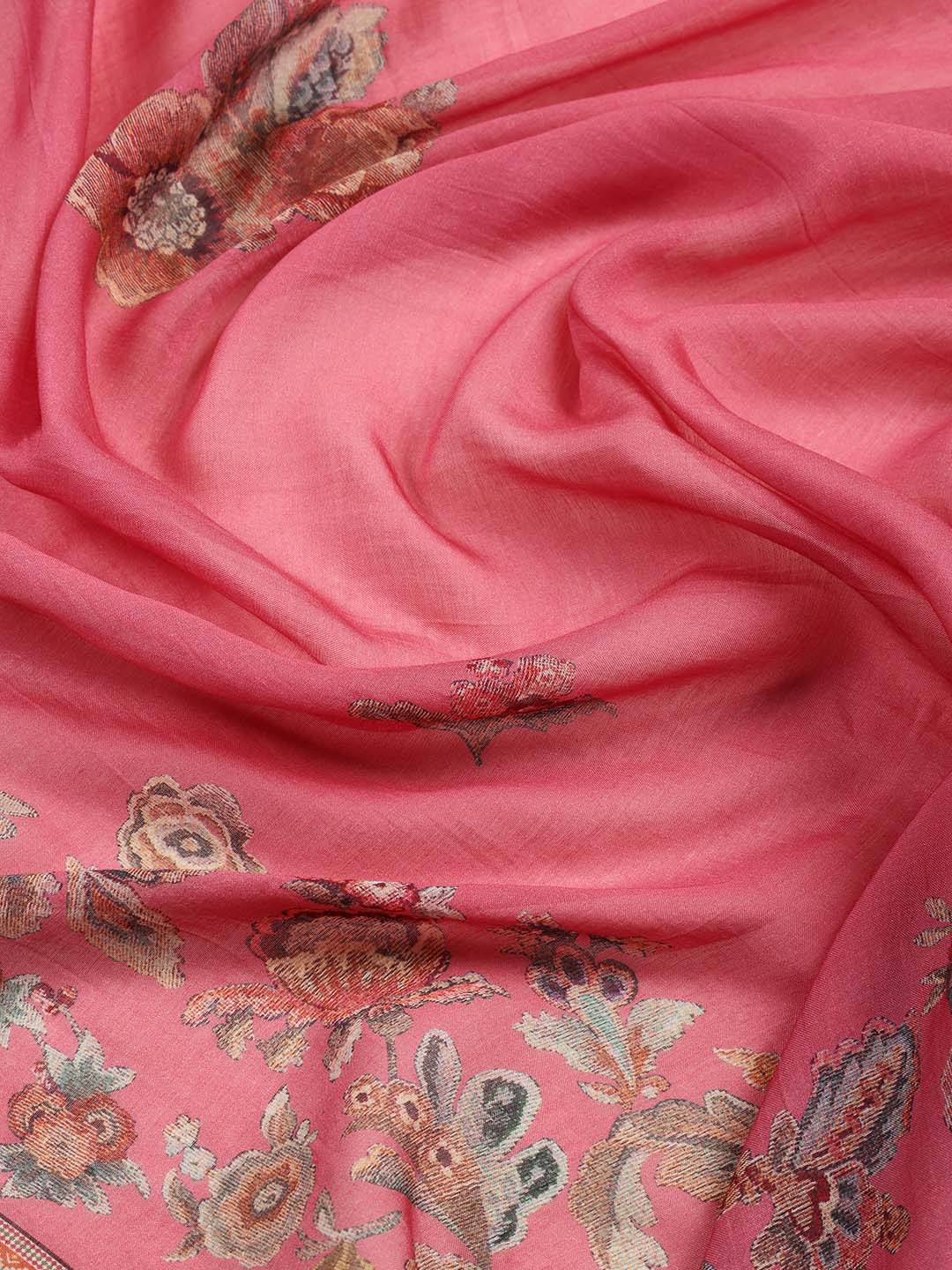 Printed Muslin Unstitched Suit Piece With Dupatta