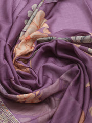 Printed Muslin Unstitched Suit With Dupatta