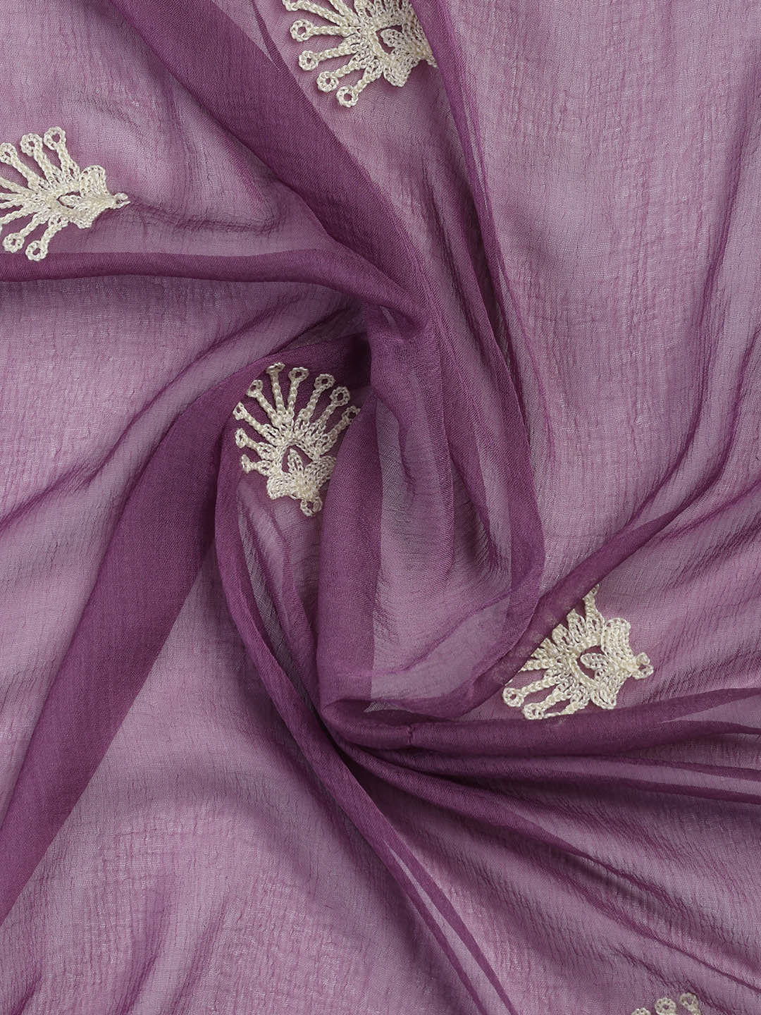 Cotton Blend Unstitched Suit Piece With Dupatta