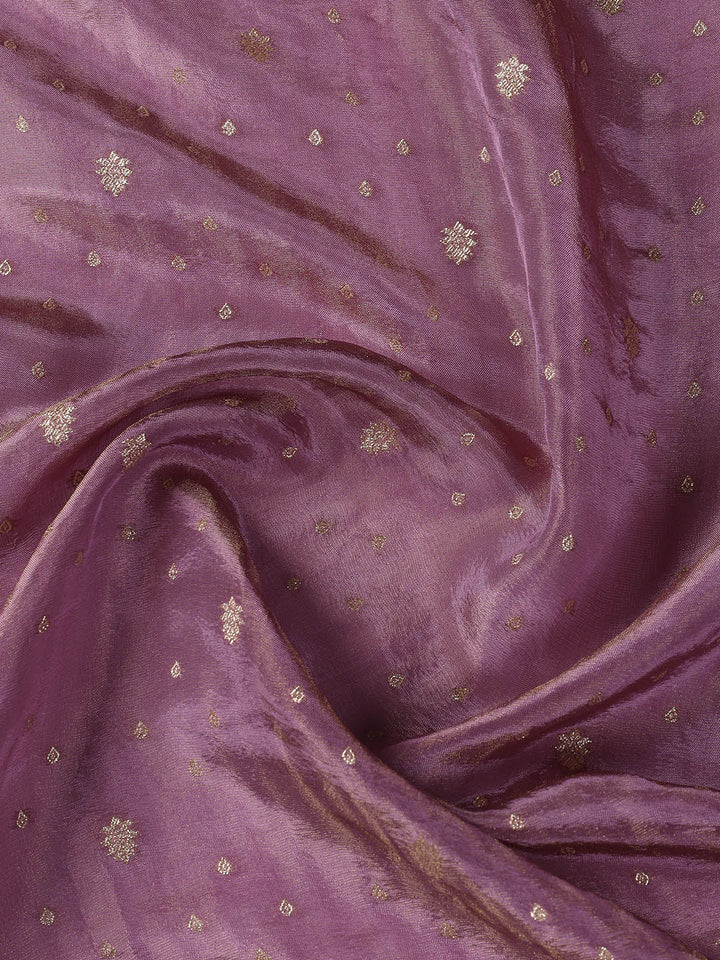 Embroidered Art Silk Unstitched Suit Piece With Dupatta
