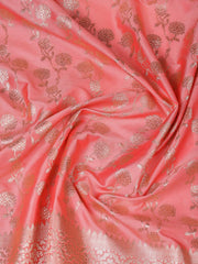 Floral Woven Booti Chanderi Unstitched Suit With Dupatta