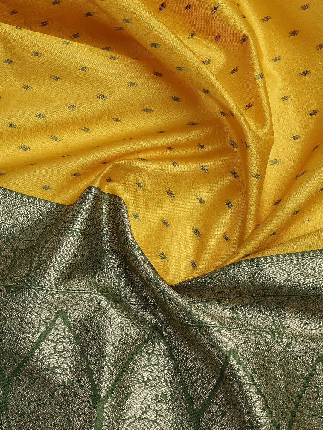 Woven Chanderi Unstitched Suit With Dupatta