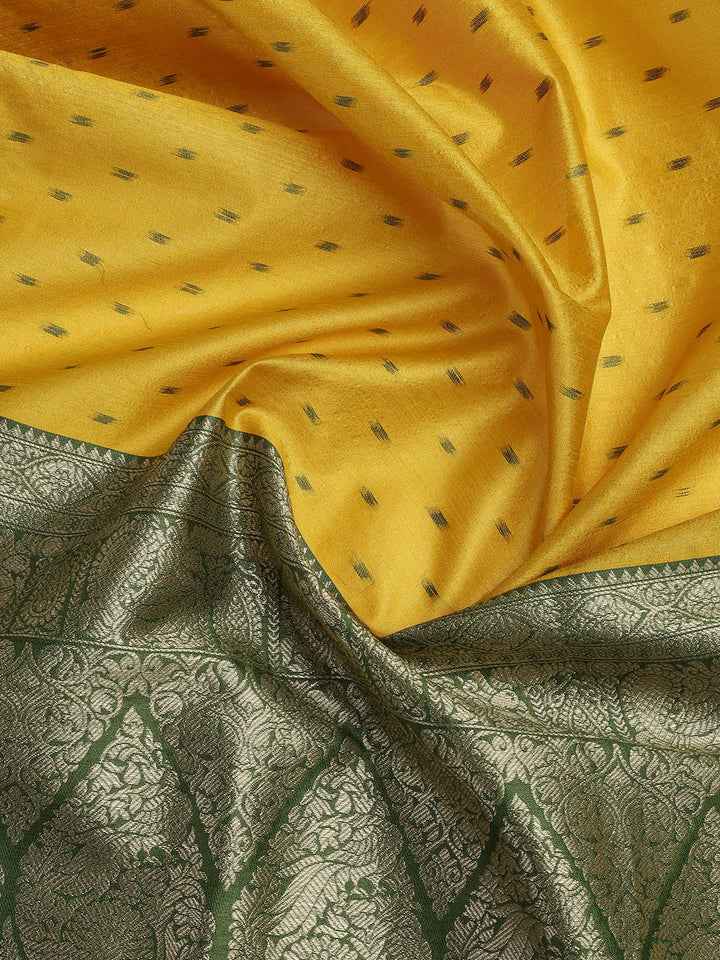 Woven Chanderi Unstitched Suit With Dupatta