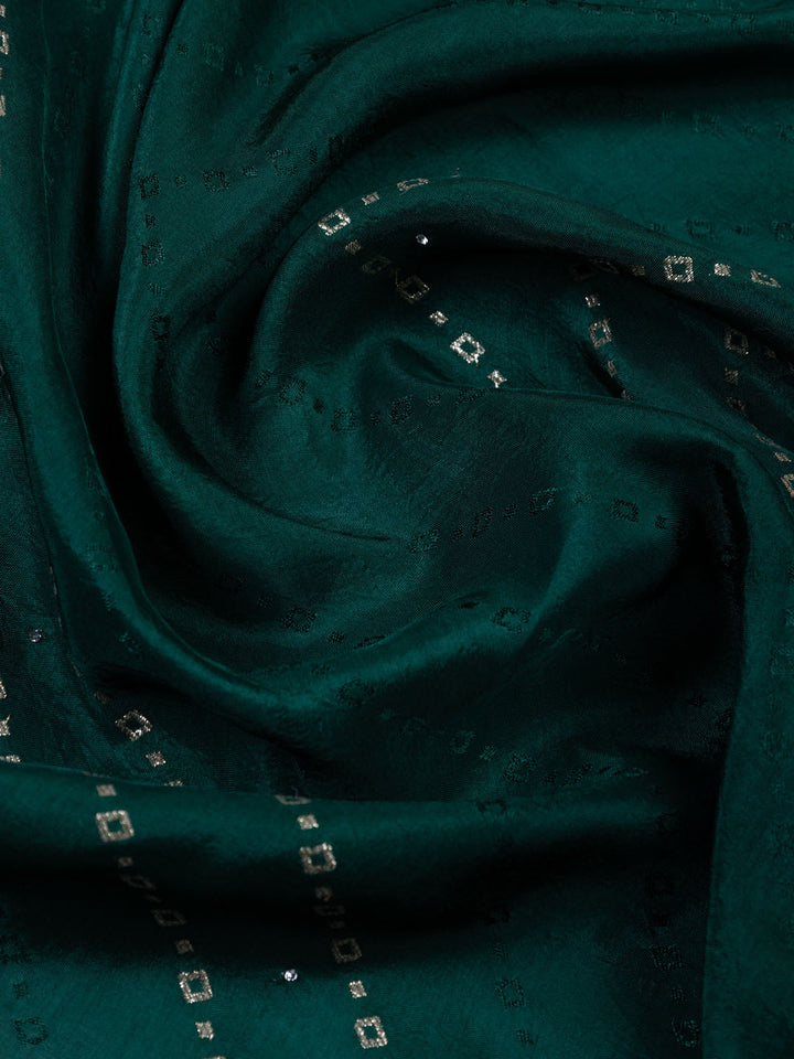 Booti Work Art Silk Unstitched Suit Piece With Dupatta