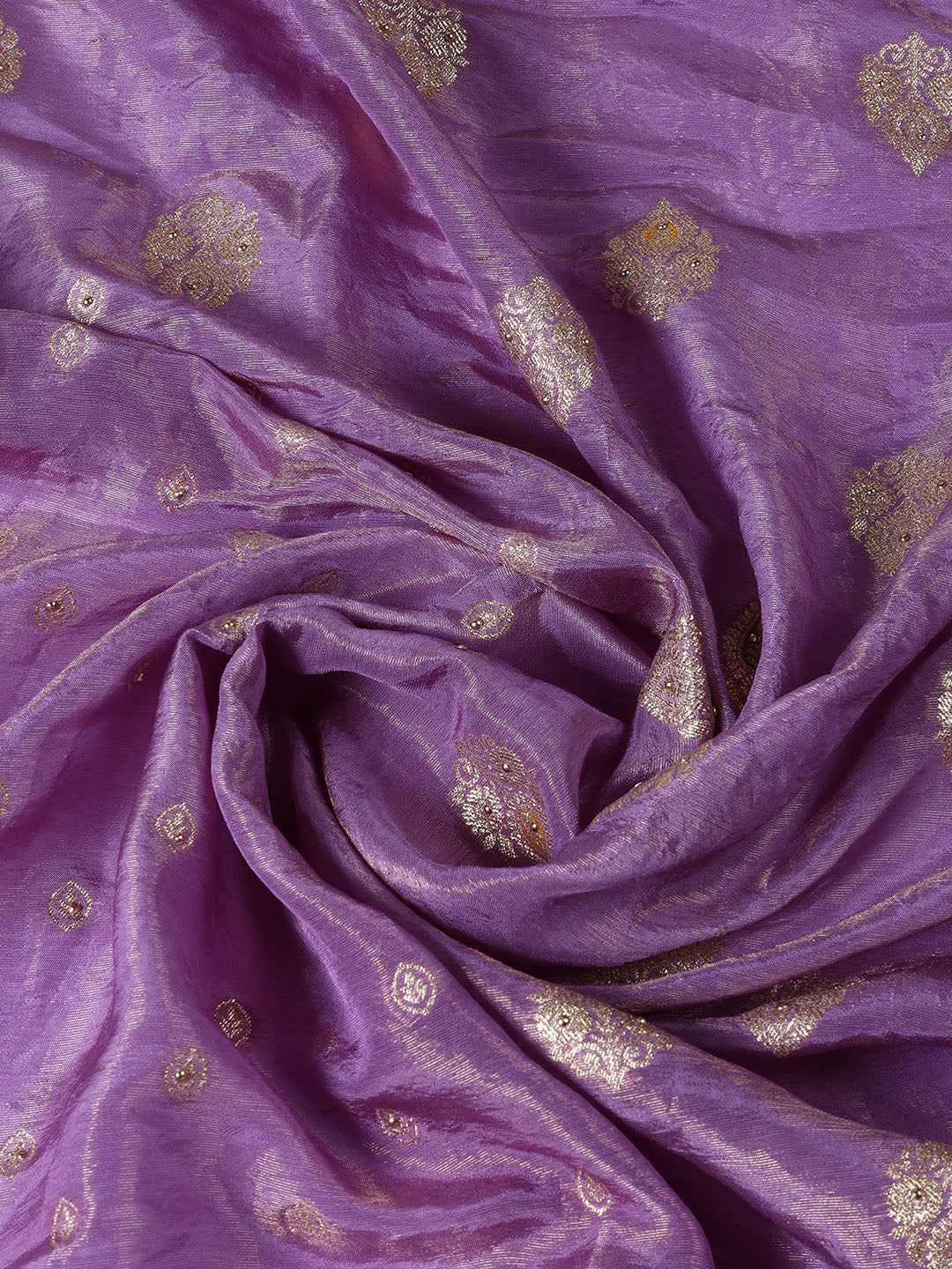 Woven Tissue Unstitched Suit Piece With Dupatta