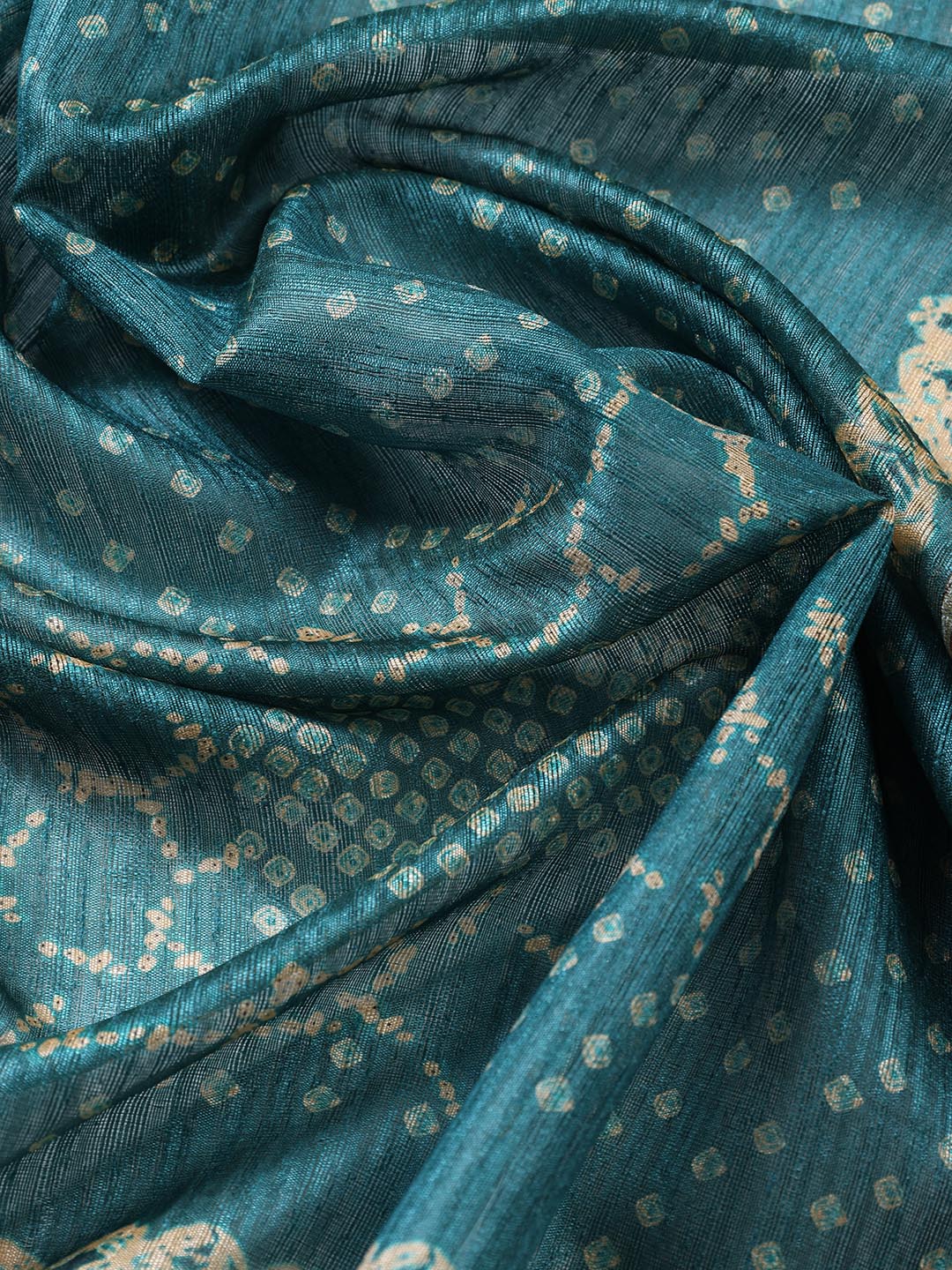 Neck Embroidered Tussar Unstitched Suit Piece With Dupatta
