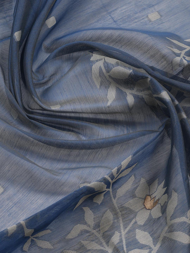 Jamdani Chanderi Unstitched Suit Piece With Dupatta