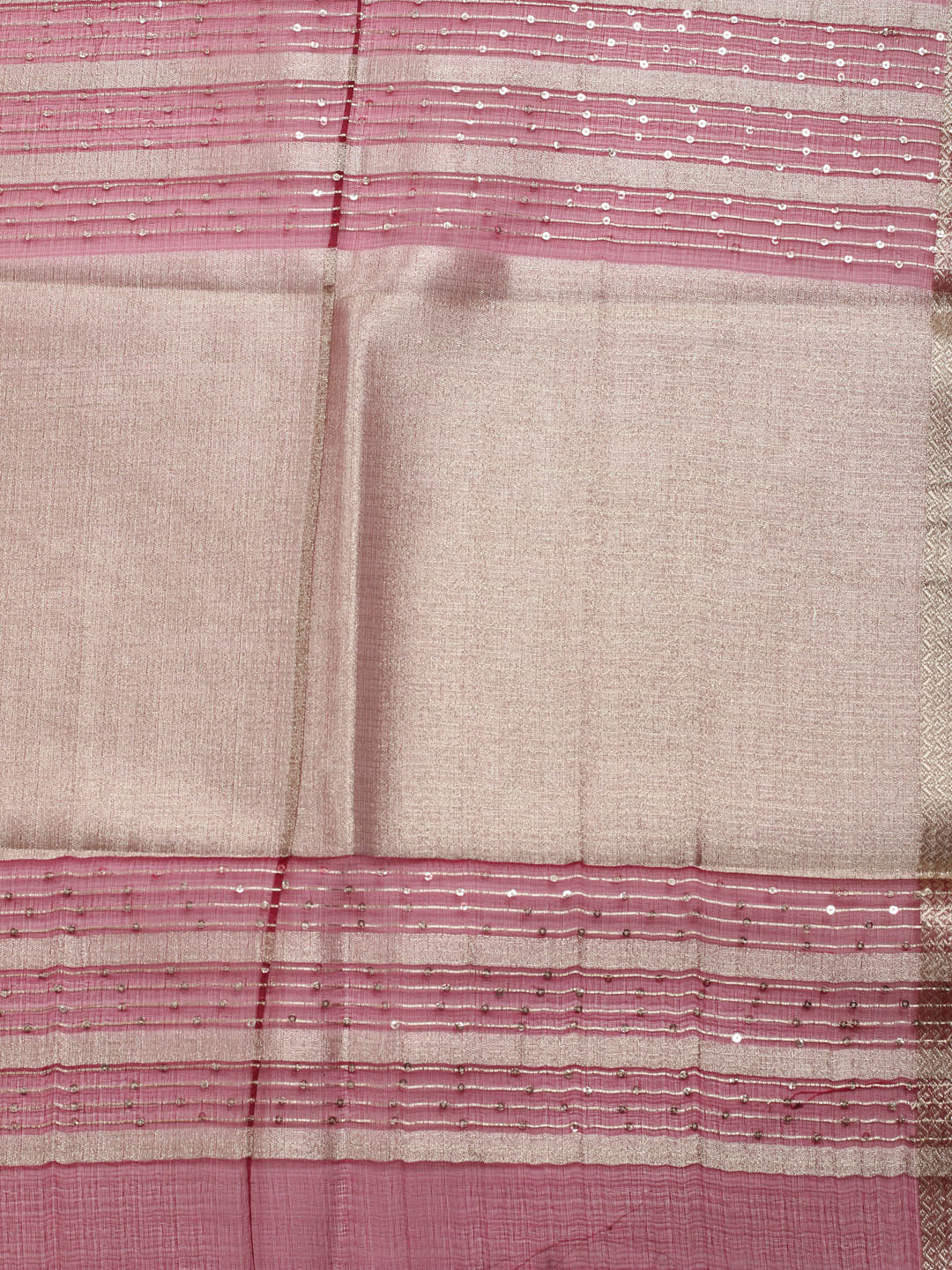 Plain Zari Border Organza Saree