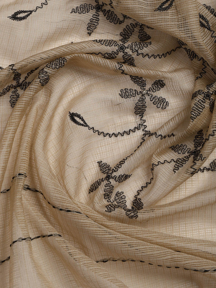 Woven Cotton Blend Unstitched Suit Piece With Dupatta