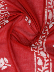 Printed Cotton Blend Unstitched Suit With Dupatta