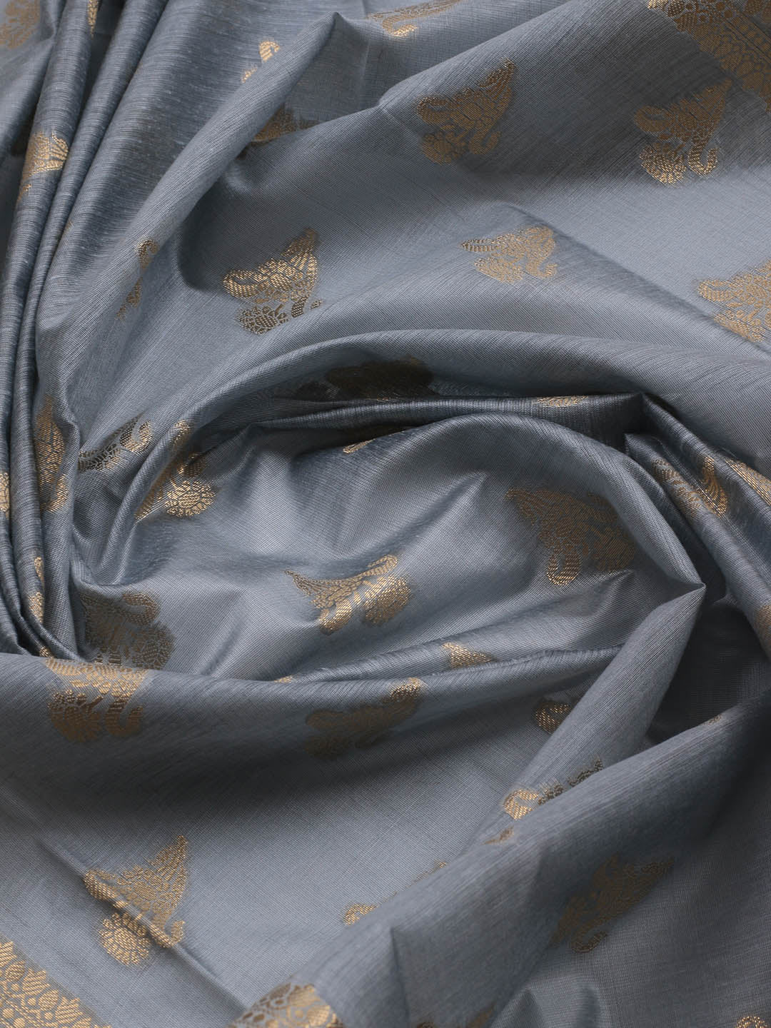 Woven Chanderi Unstitched Suit With Dupatta