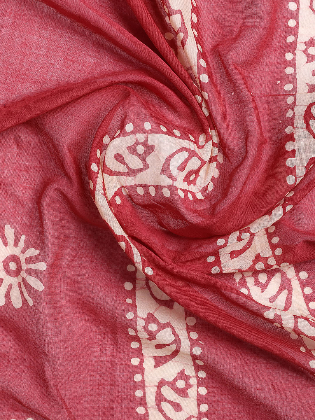 Printed Cotton Blend Unstitched Suit With Dupatta