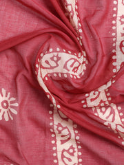 Printed Cotton Blend Unstitched Suit With Dupatta