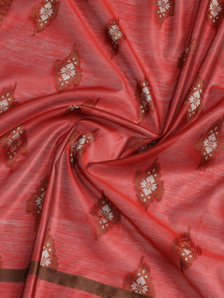 Woven Chanderi Unstitched Suit With Dupatta