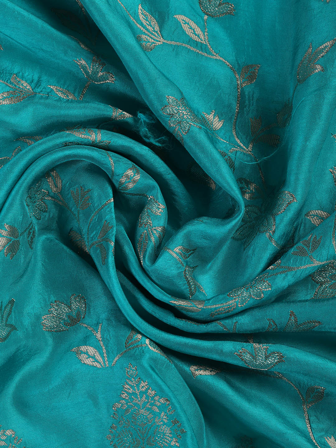 Embroidery Chanderi Unstitched Suit With Dupatta