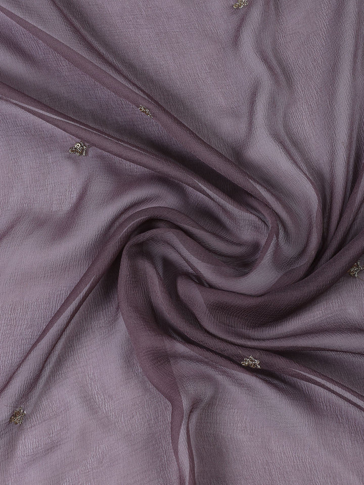 Neck Embroidered Tissue Unstitched Suit With Dupatta