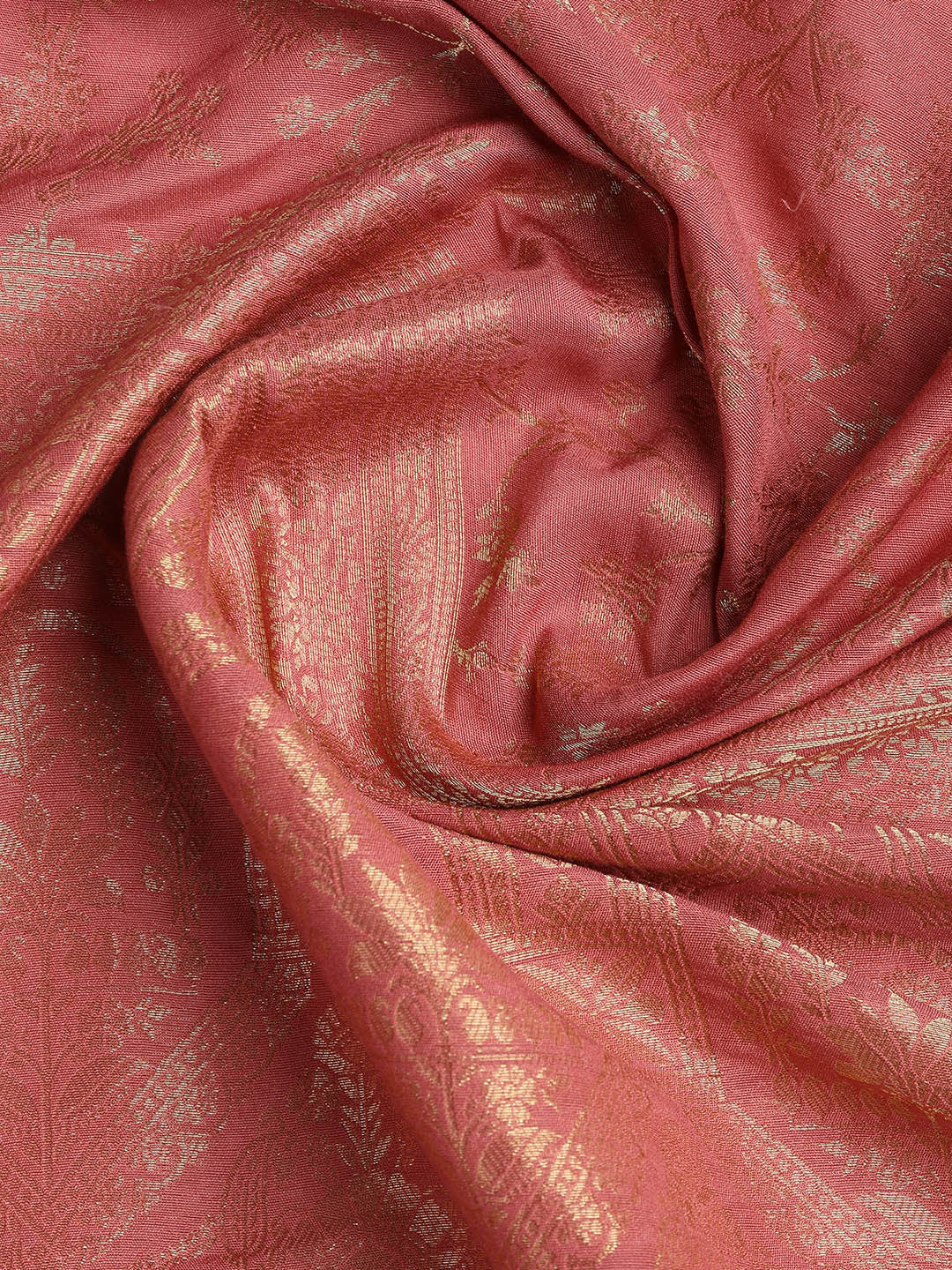 Embroidered Chanderi Unstitched Suit Piece With Dupatta