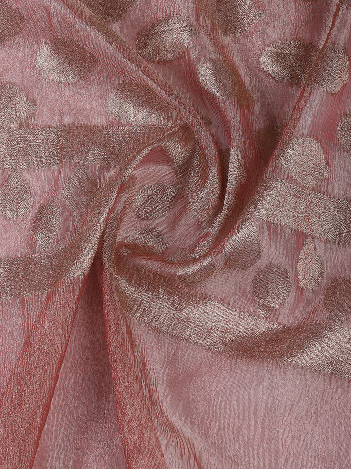 Neck Embroidery Tissue Unstitched Suit With Dupatta