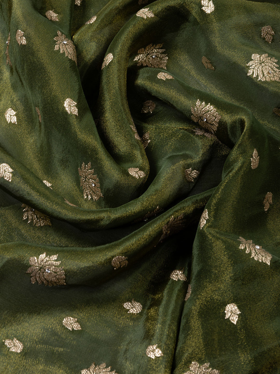 Embroidered Tissue Unstitched Suit With Dupatta