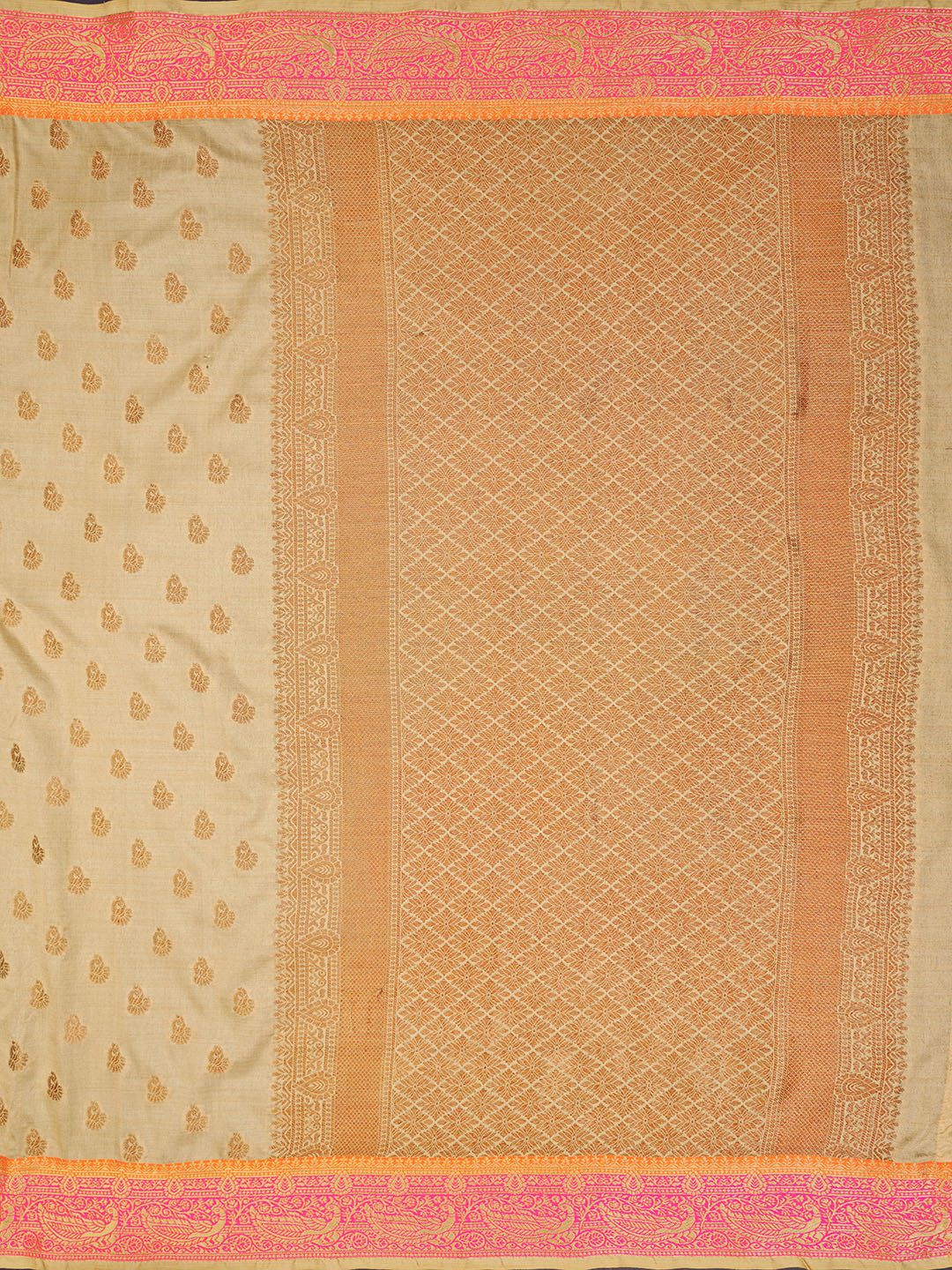 Zari Jaal Cotton Woven Saree