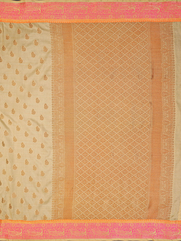Zari Jaal Cotton Woven Saree