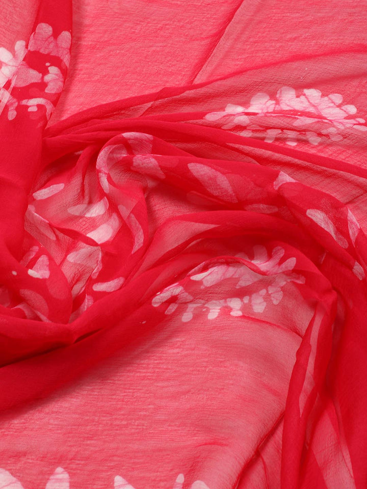 Printed Cotton Blend Unstitched Suit Piece With Dupatta